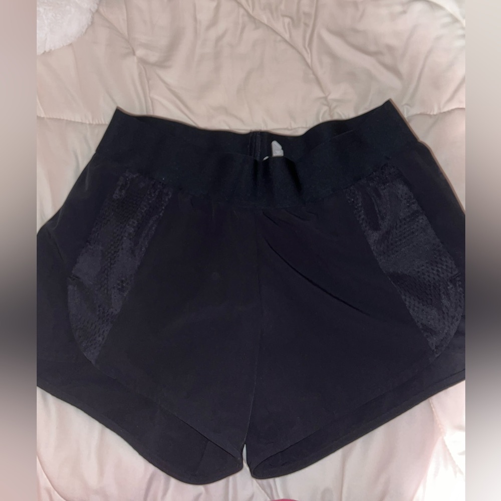 Black adidas athletic shorts